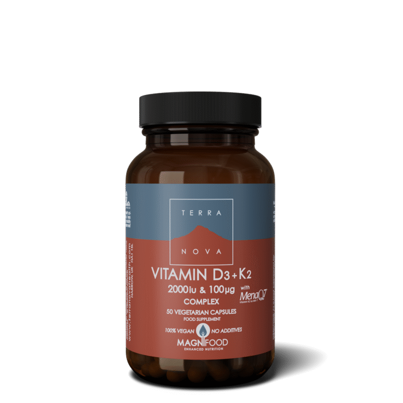 Vitamin D3 + Vitamin K2 2000iu & 100ug Complex 50's